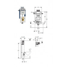 Geberit Kombifix Omega - element montażowy Kombifix do WC, Omega, H98 - 468962_O1