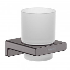 Hansgrohe AddStoris Kubek na szczoteczki do zębów czarny chrom szczotkowany - 828759_O1