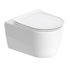 Duravit Soleil by Starck miska wisząca WC 54 cm z deską w/o slim biała - 850477_O1