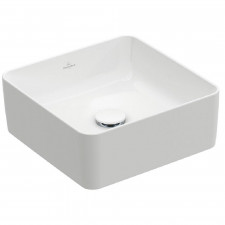 Villeroy & Boch Collaro Umywalka stojąca kwadratowa bez przelewu 38 biała - 782411_O1