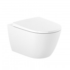 Roca Ona Miska WC wisząca Rimless z deską wolnoopadającą 53x36 cm biały - 846134_O1