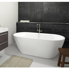 Riho INSPIRE akrylowa wanna wolnostojąca 180x80 biała z syfonem - 898220_O1