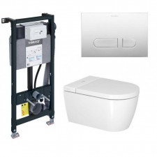 Duravit Starck F Komplet urządzenie myjące Starck F Lite + stelaż WD1011 + przycisk WD5001 chrom - 857196_O1